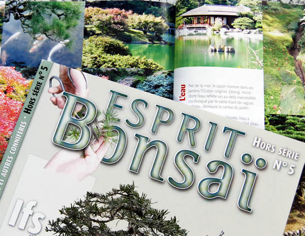 栗林公園も紹介されたフランスの専門誌。誌名は「Ｂｏｎｓａｉ」